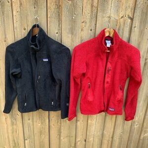 LOT OF 2 Patagonia Full Zip Sweater Jackets Small BOTH HAVE BROKEN ZIPPERS